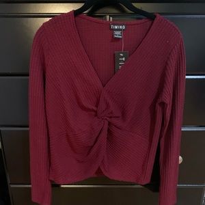 Twist Front Crop Termal!